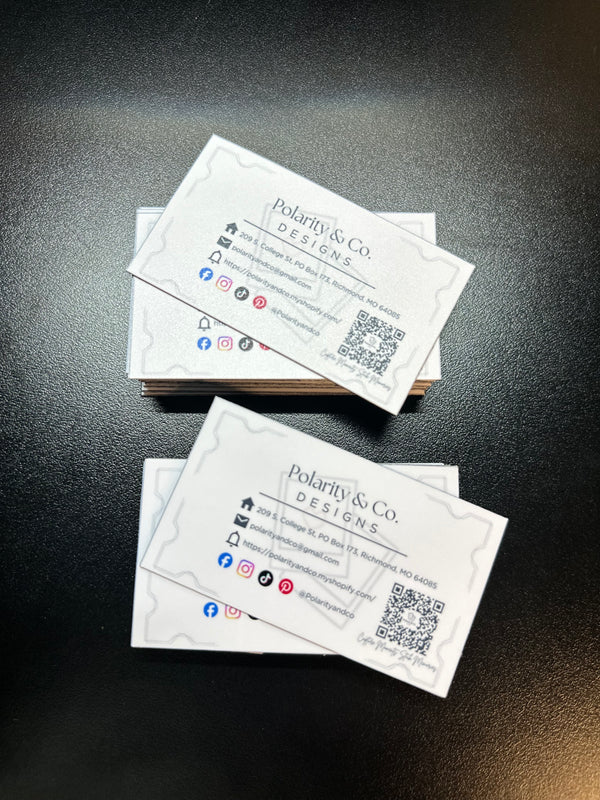 Custom laminated business card magnets 2x3.25 inch full color professional magnetic business cards by Polarity and Co