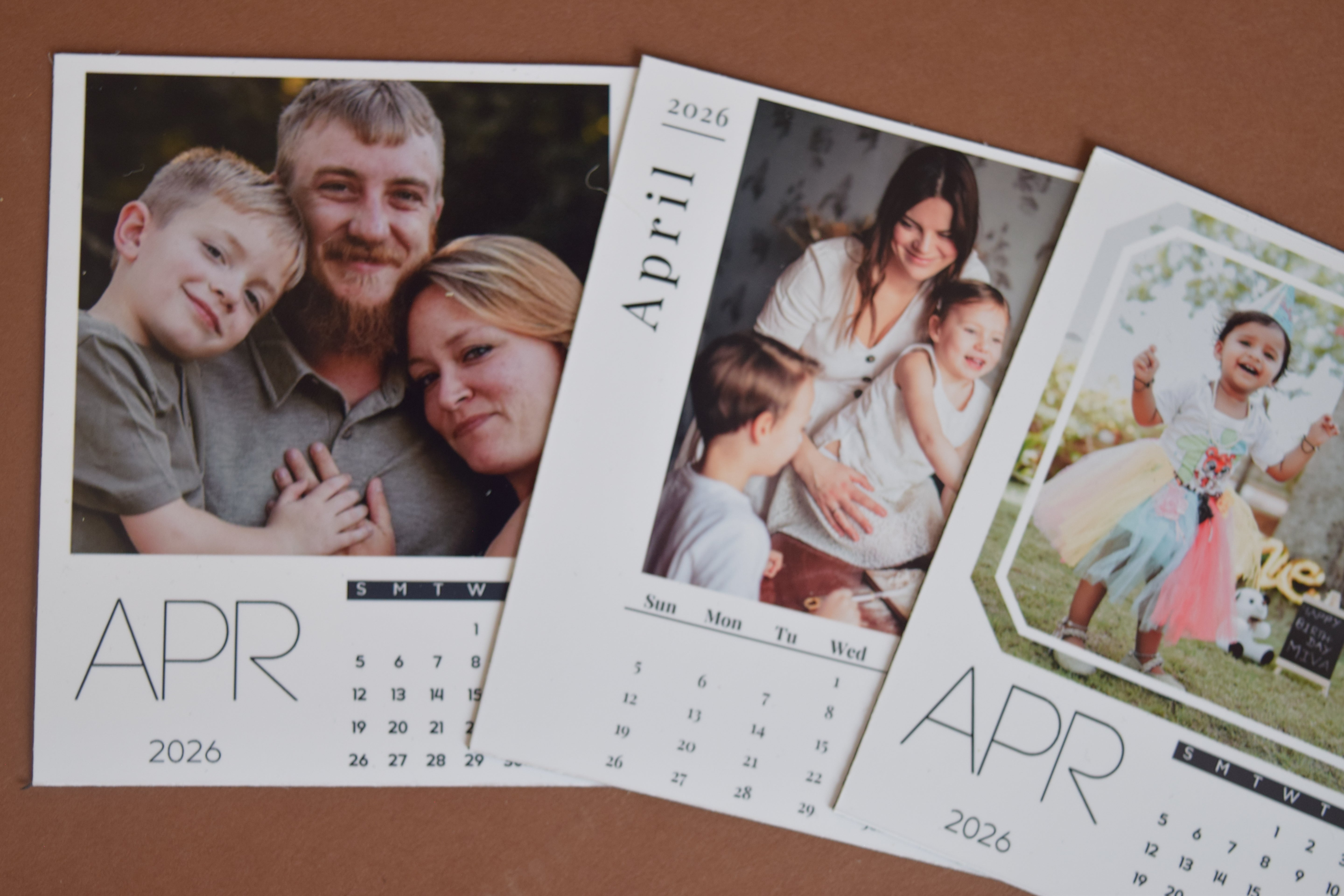 Custom Calendar Magnets | Classic, Geometric & Modern Styles | Personalized Photo Calendar Magnets