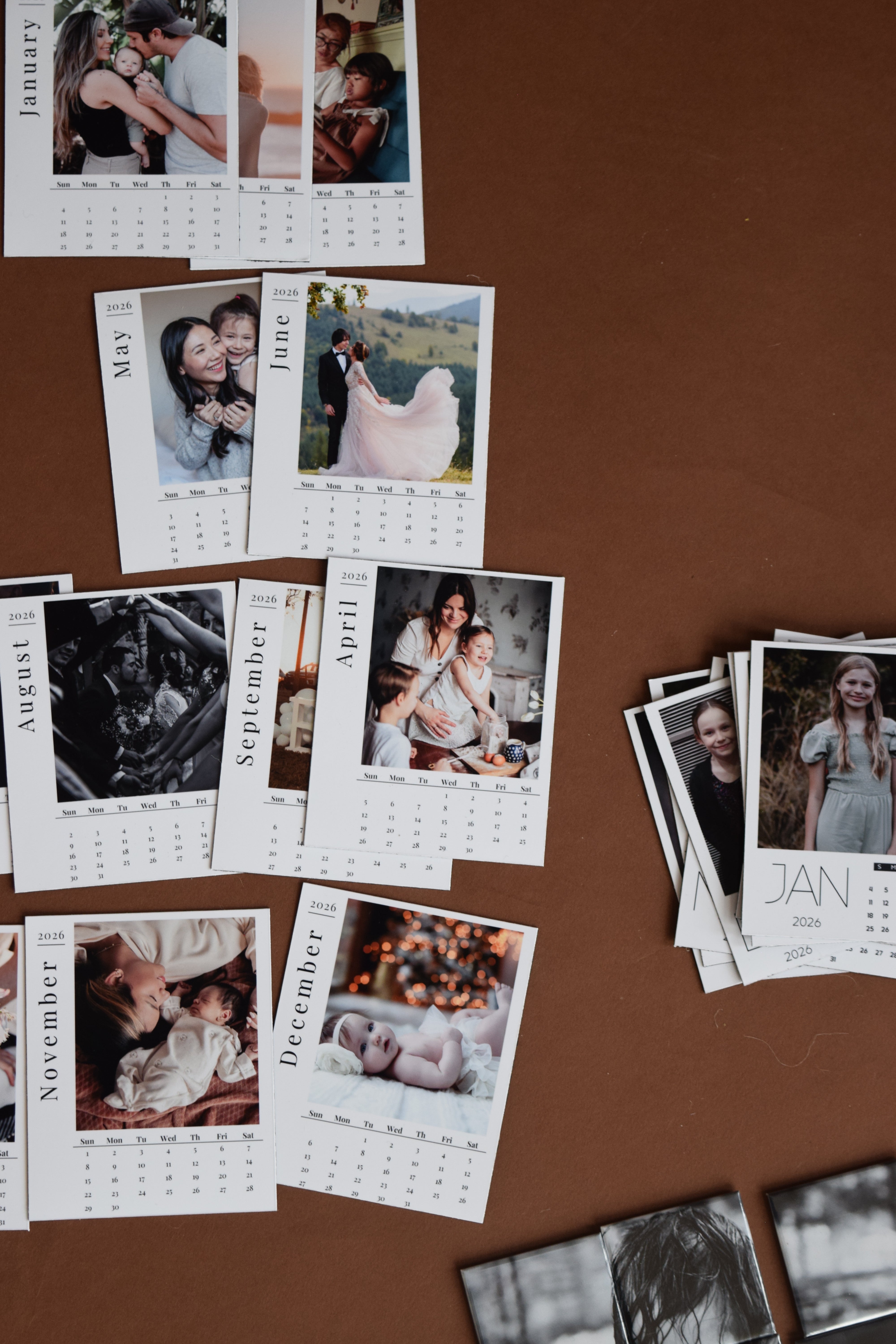 Custom Calendar Magnets | Classic, Geometric & Modern Styles | Personalized Photo Calendar Magnets