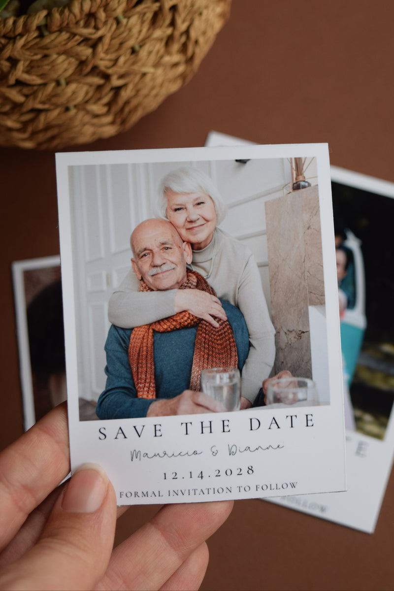 couple date magnet photo wedding