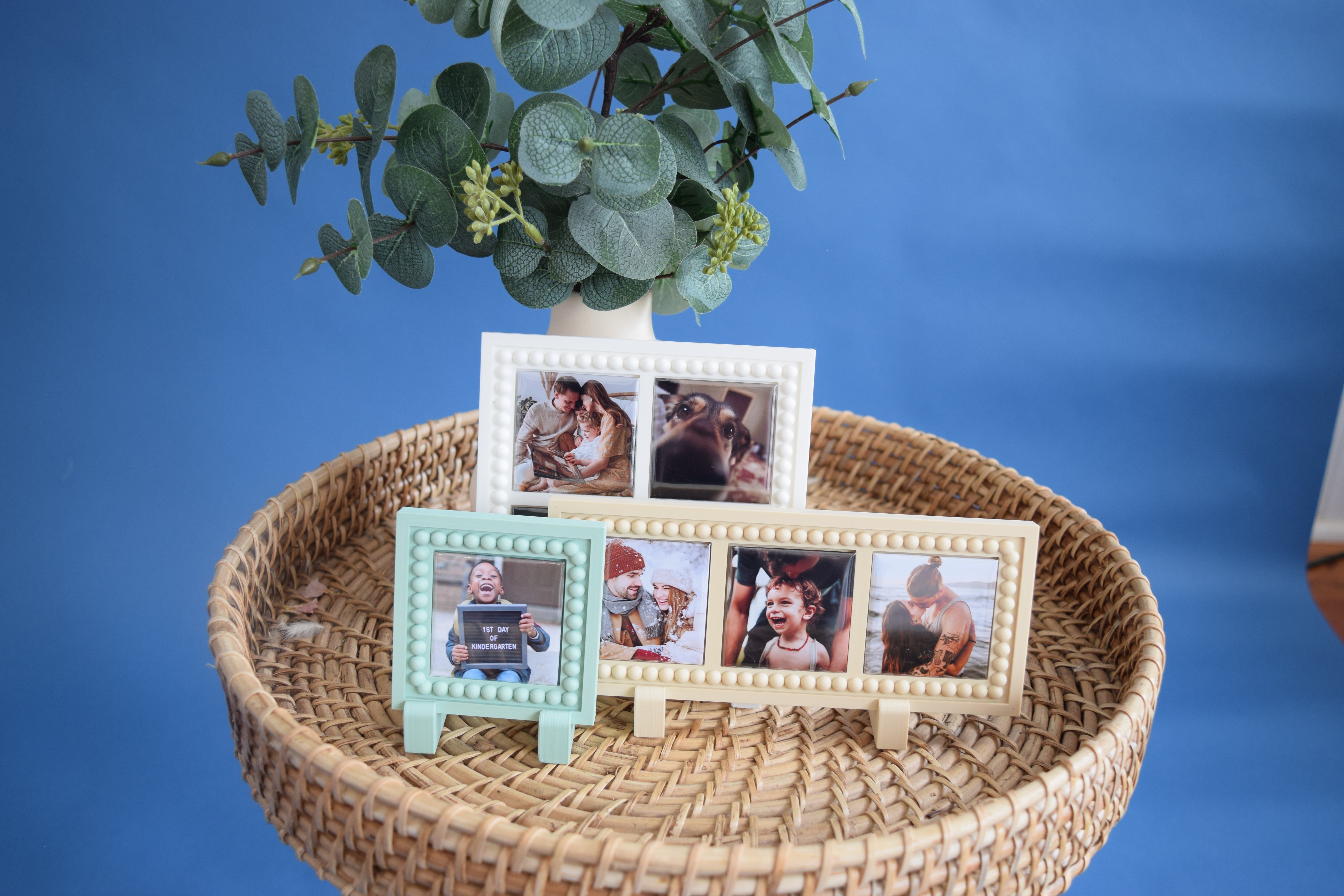 Magnetic Photo Frame Bundle | 3D Printed Display Frame + Custom Mylar Photo Magnets | Starter, Classic, Display & Gallery Sets