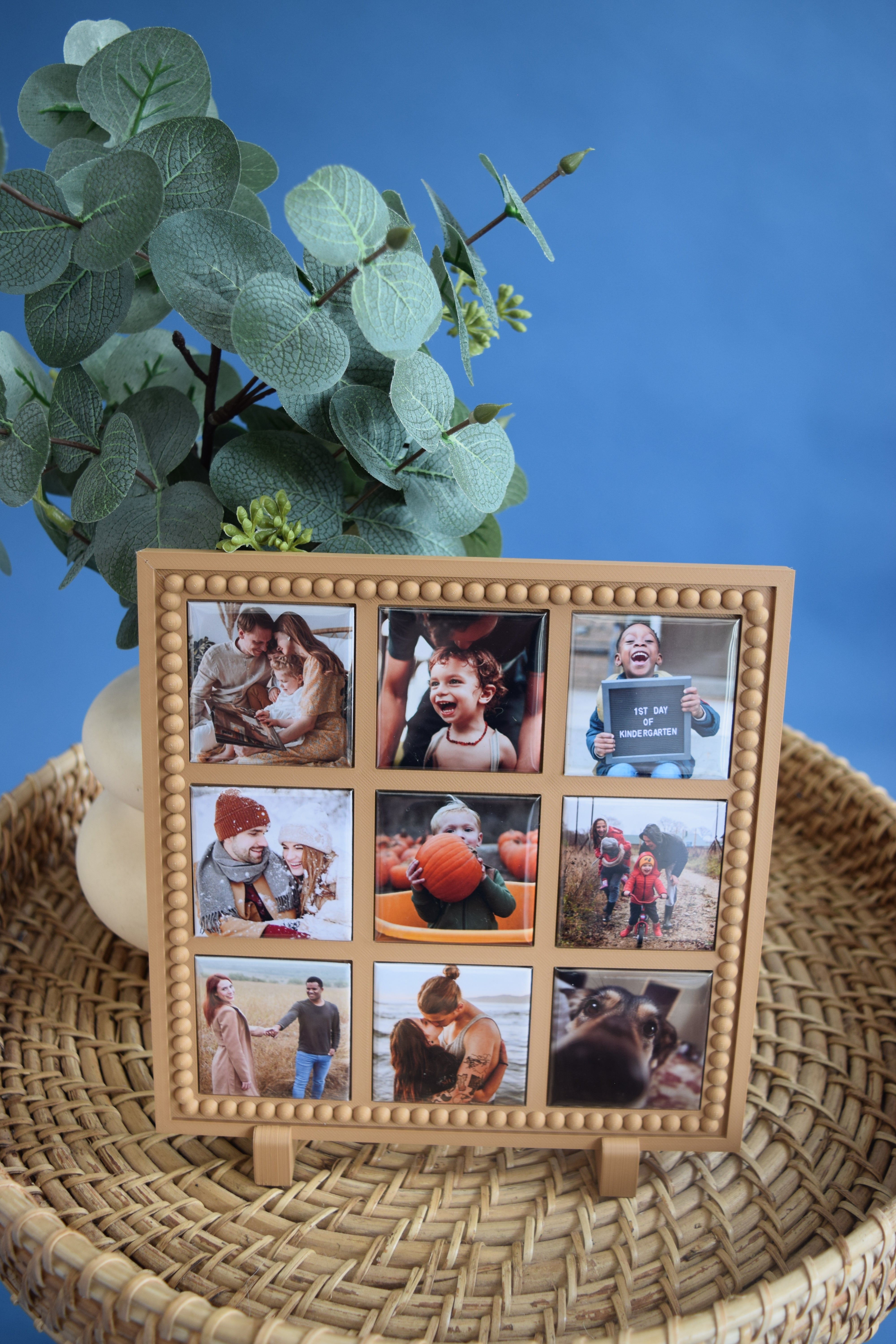 3D Printed Magnetic Photo Frame | Display Frame for 2x2 Photo Magnets | 4 Sizes, 6 Colors
