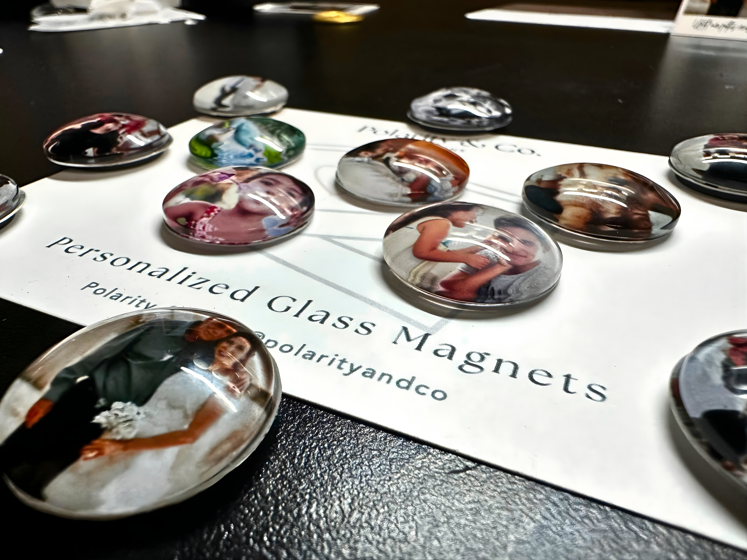 Custom Glass Magnets | Personalized Photo Glass Cabochon Magnets