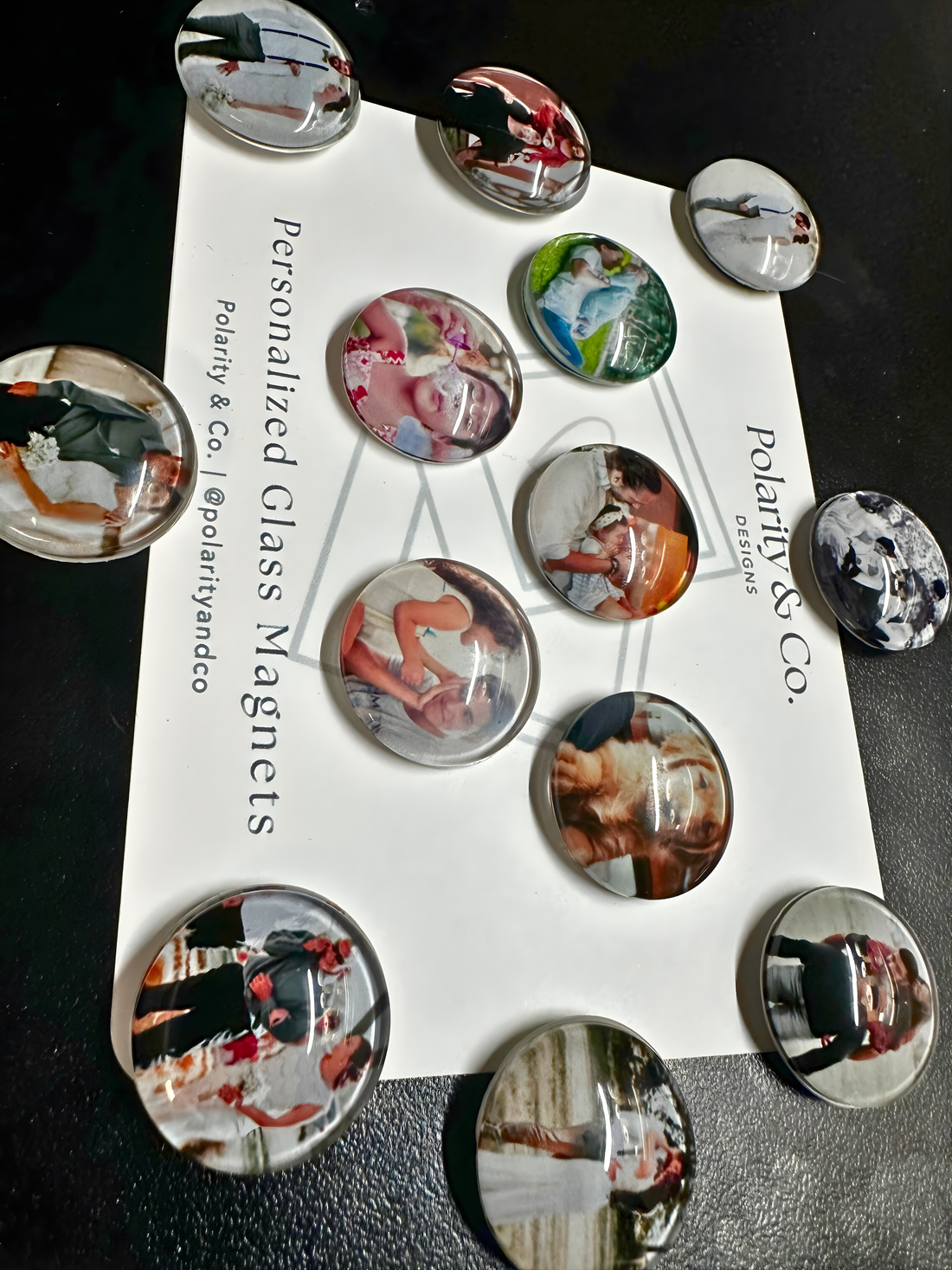 Custom Glass Magnets | Personalized Photo Glass Cabochon Magnets