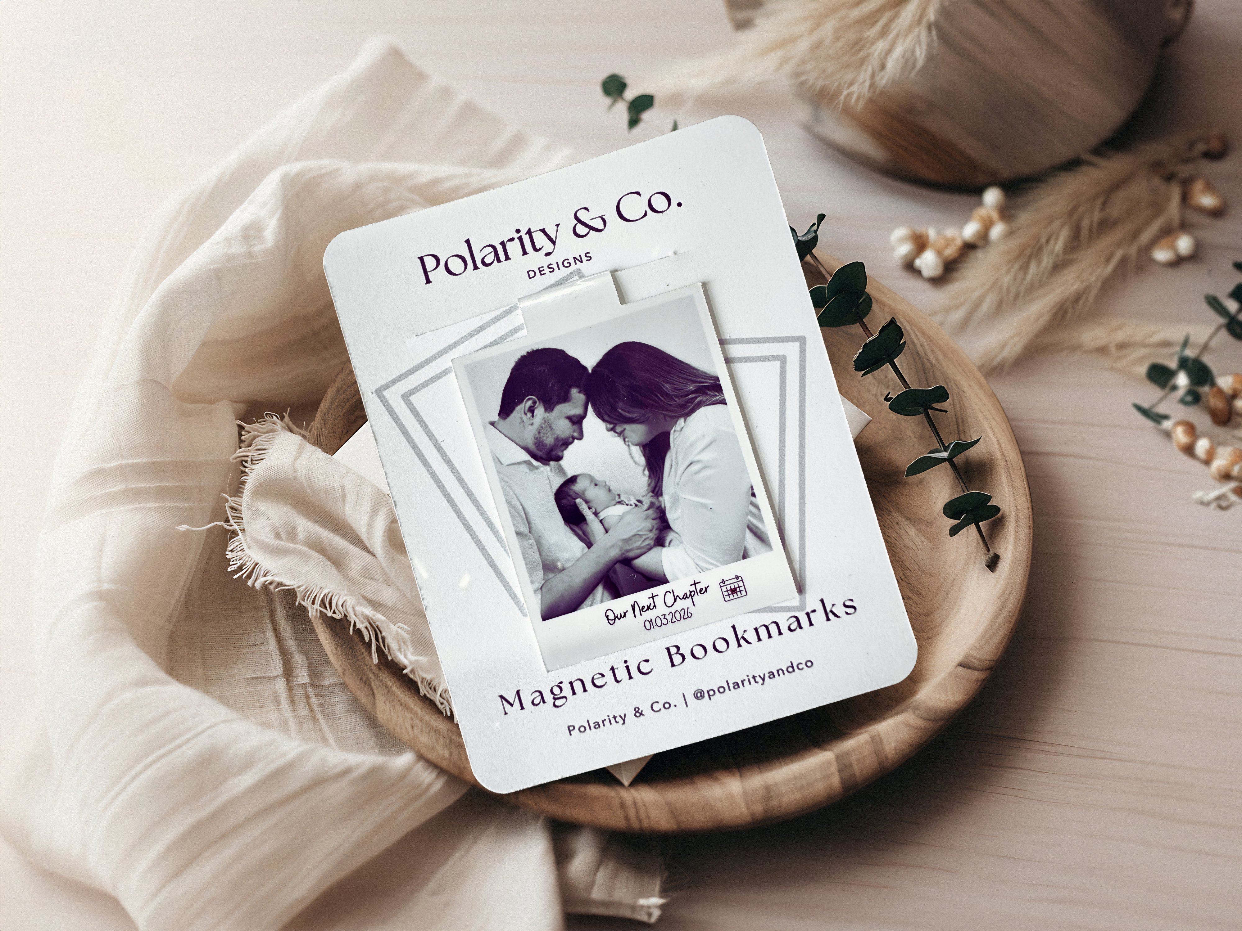 Custom Retro Magnetic Photo Bookmark